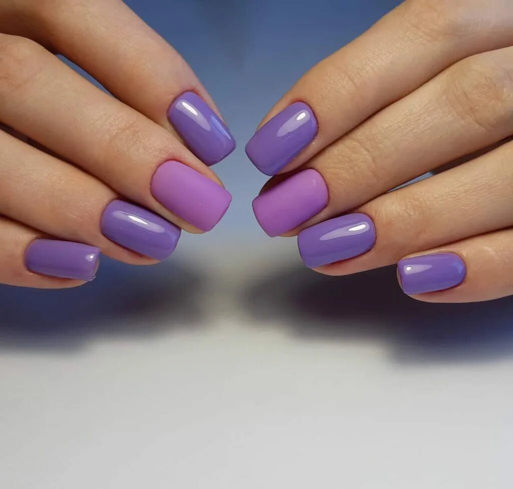 Шеллак фиолетовый. Сиреневые ногти. Сиреневые ногти однотонные. Фиолетовый маникюр. Весенние однотонные ногти 2024