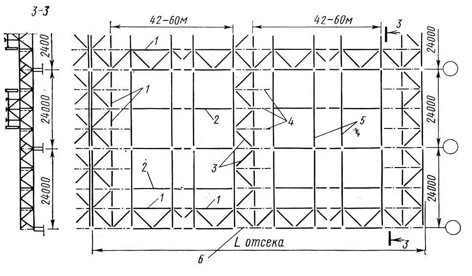 Связевая схема металлического каркаса. Прогоны, фермы связи, распорки металлические. Связи по нижним поясам ферм. Схема расположения стропильных ферм. Распорки по нижнему поясу ферм.