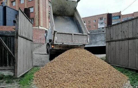 Песок щебень куб