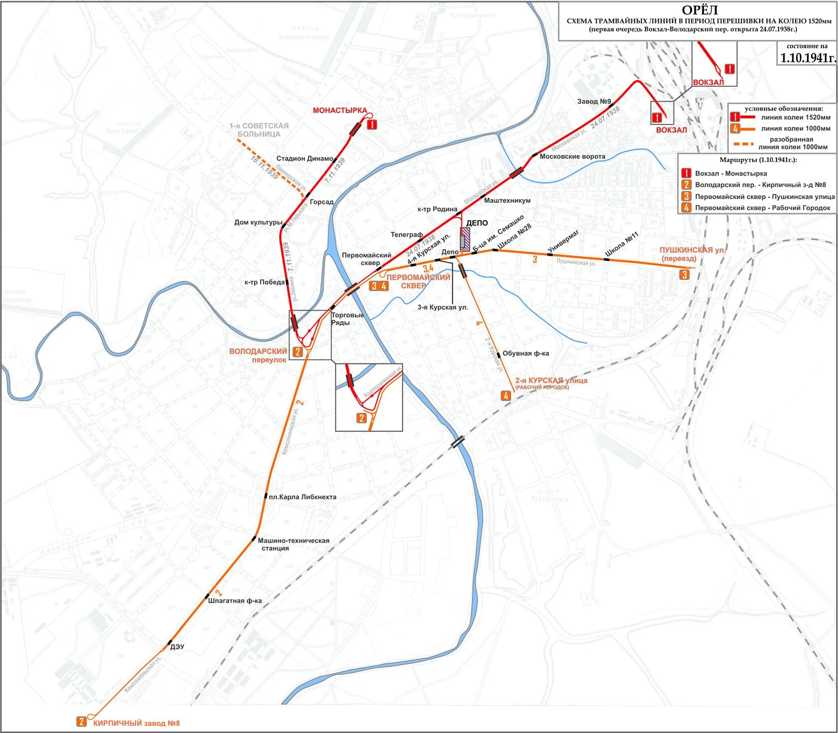 Маршрут трамваев орел. Схема трамвайных маршрутов Орел. Орловский трамвай схема. Трамвайная линия Орел схема. Схема путей трамваев в Орле.