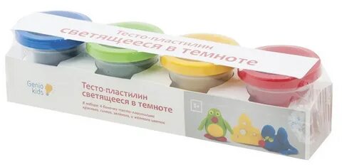 Тесто пластилин для лепки genio kids