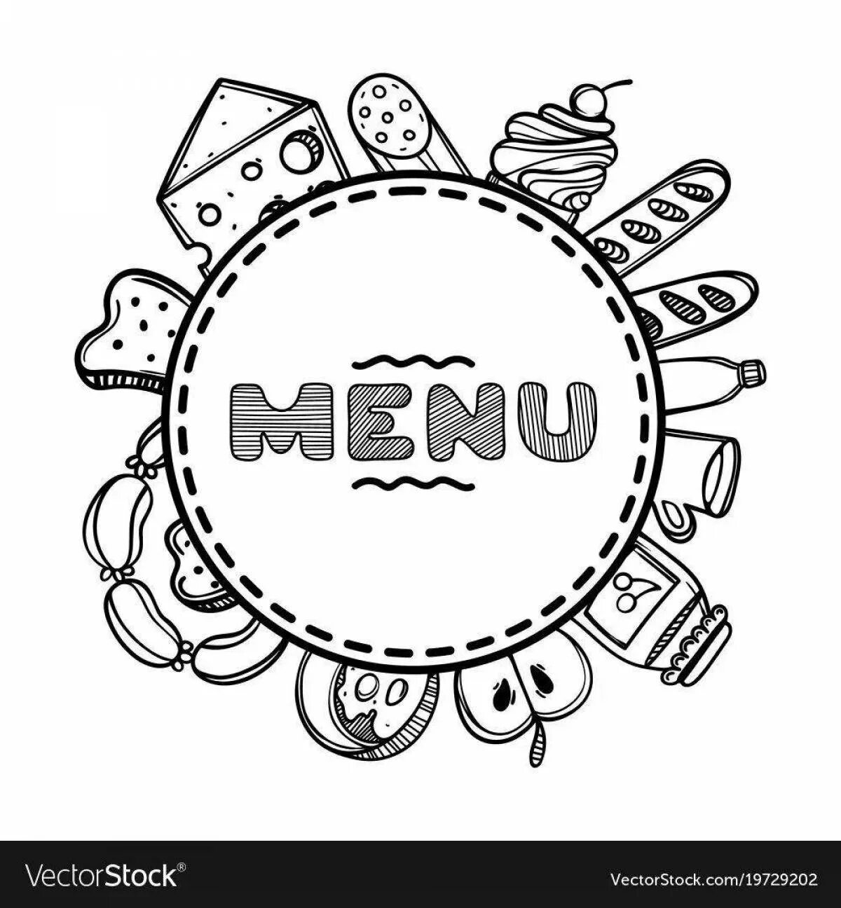 Детское меню раскраска. Menu coloring. Меню раскраска для детей. Детская раскраска меню. Меню рисунок для детей.