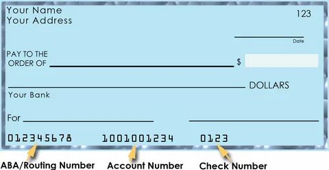 Bank account address