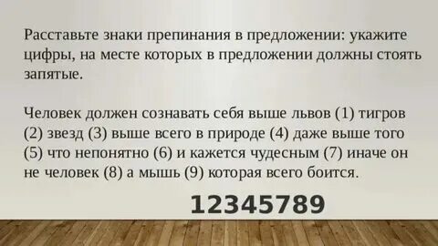 Задание 3 на пунктуационный анализ