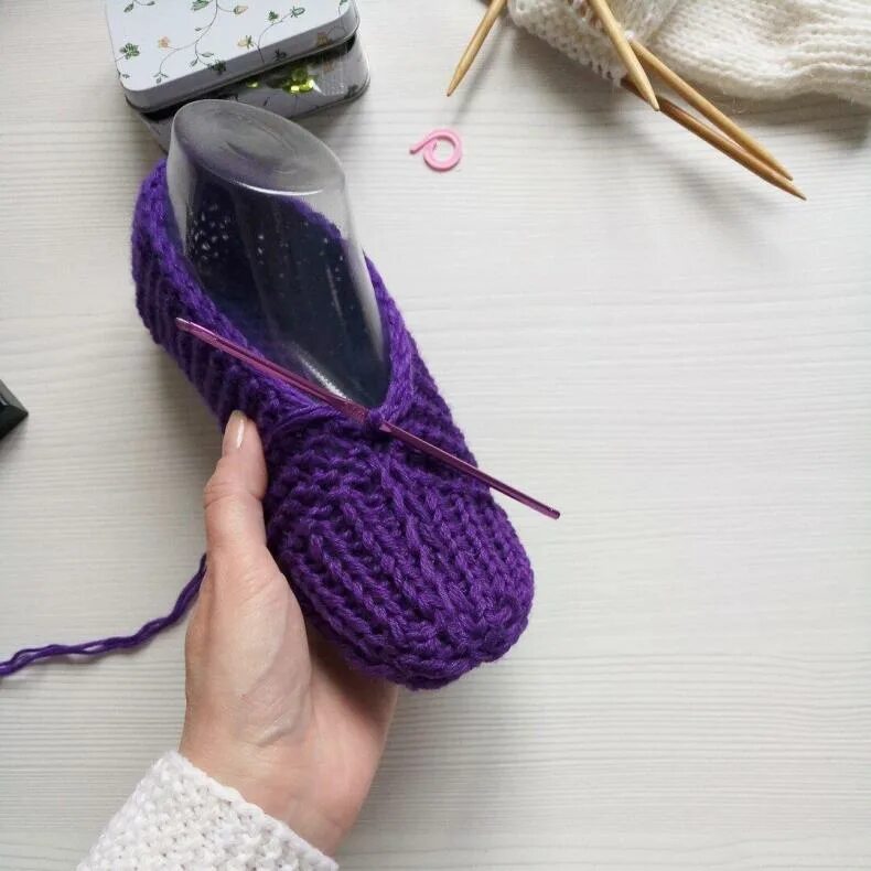 вязать следки спицами самым простым способом