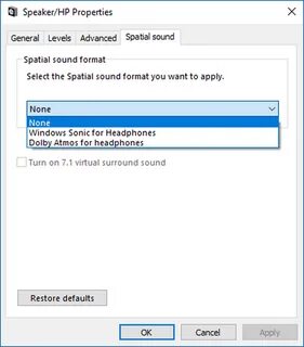 Пространственный звук windows