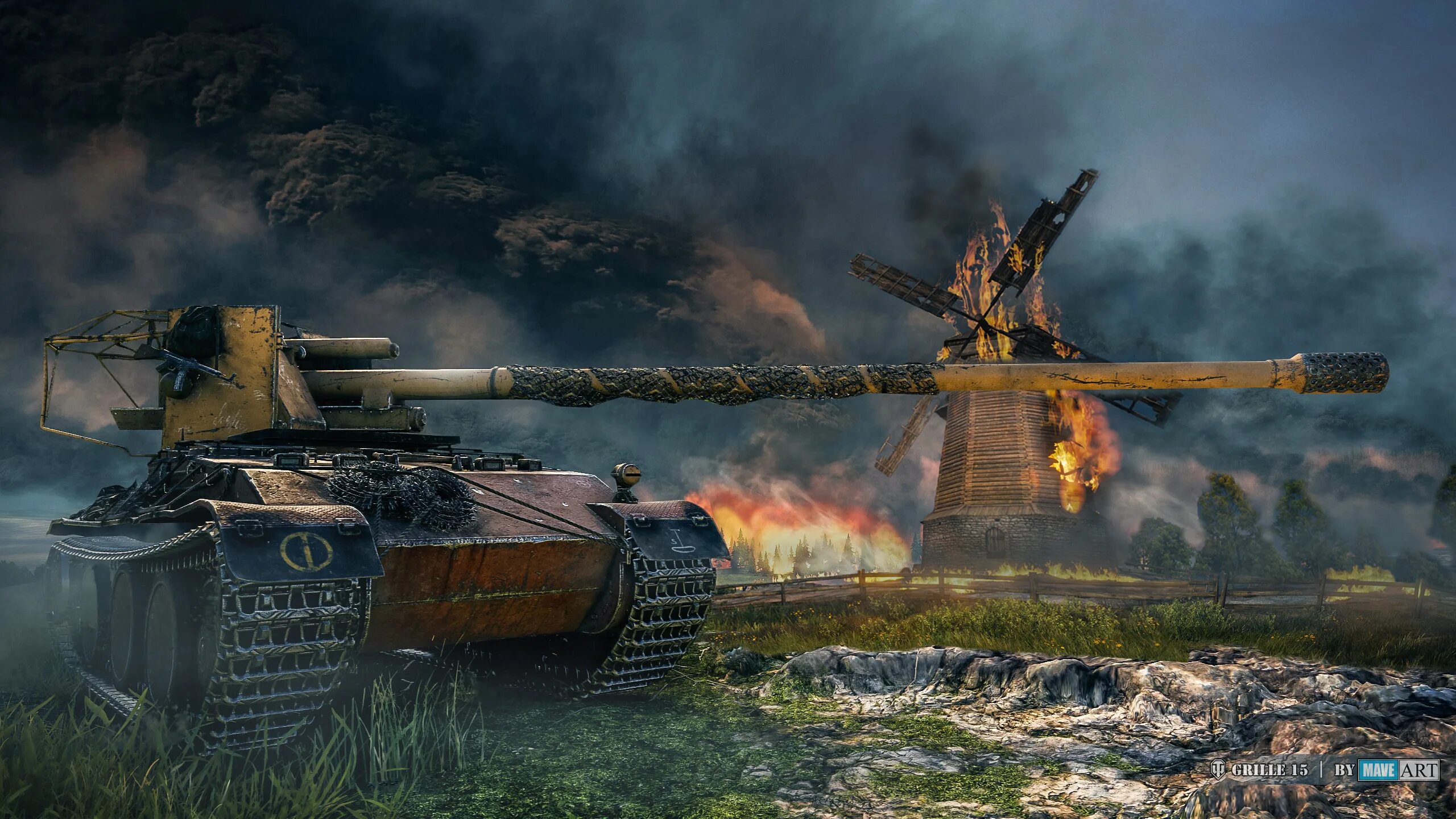 Wot 15. Гриль 15 блиц. Танк Grille 15. Гриль 15 WOT Blitz. Гриль ворлд оф танк.