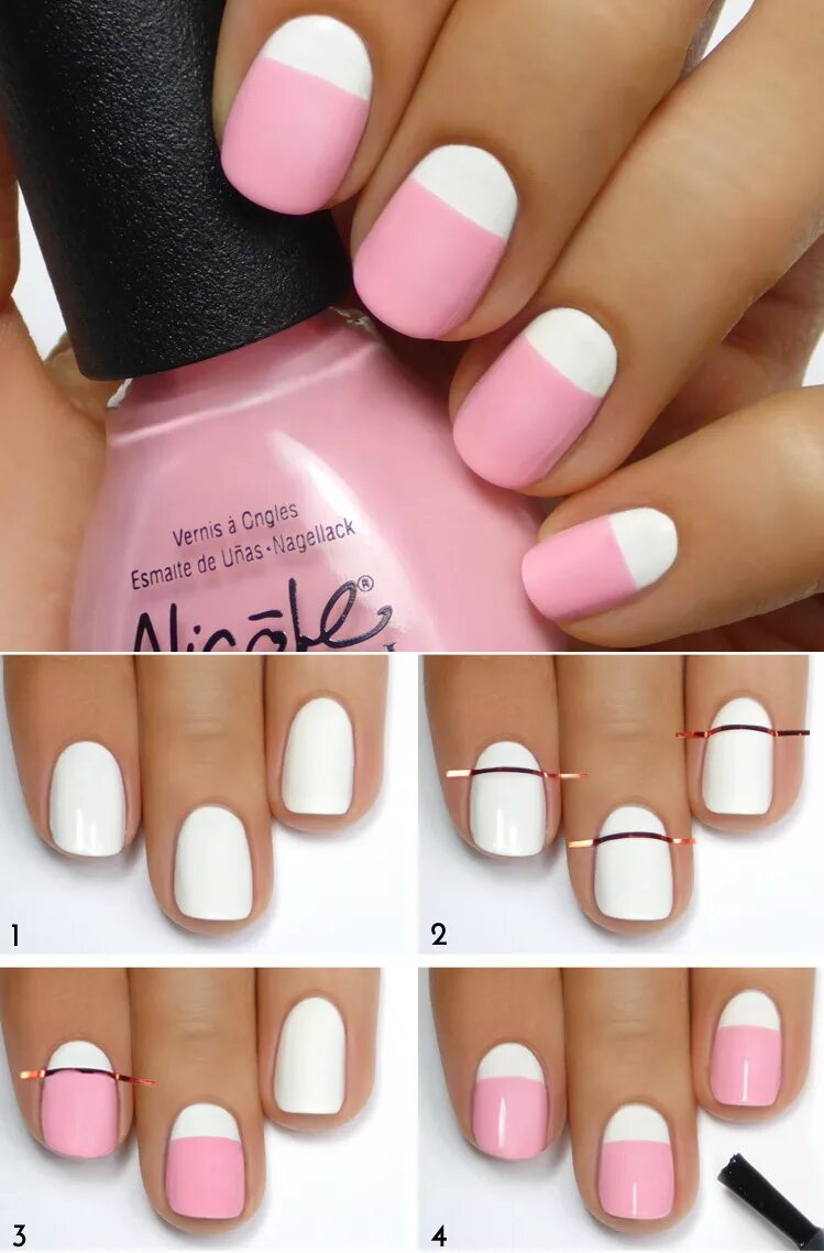 легкий маникюр лаком. легкий маникюр. простые рисунки на ногтях. маникюр. маникюр несложный дизайн.