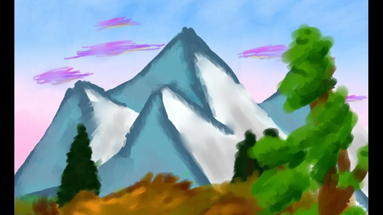 «По горам, по долам...» (И.А.Лыкова. С.80). Рисунок гор. Рисование горного пейзажа. Рисование горы в подготовительной группе.