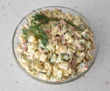 Рецепт как сделать крабовый салат без риса