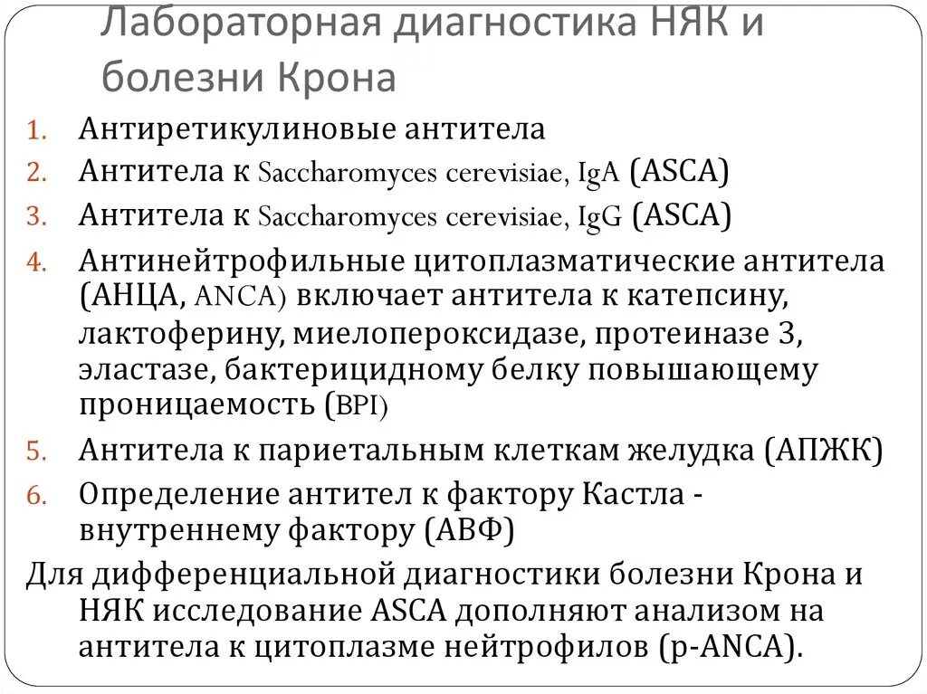 Лабораторные исследования при неспецифическом язвенном колите. Болезнь крона лабораторная диагностика. Болезнь крона методы диагностики. Лабораторные исследования при болезни крона. Болезнь крона тесты нмо