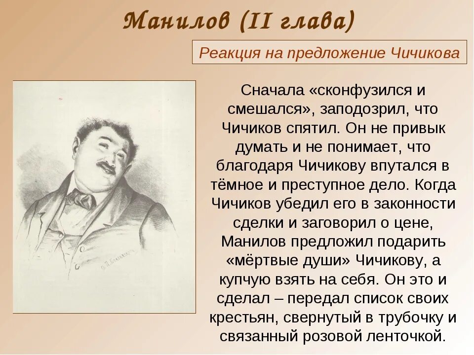 Как чичиков познакомился с помещиками. Манилов реакция на предложение Чичикова. Реакция Манилова на предложение Чичикова. Реакция помещиков на предложение Чичикова.