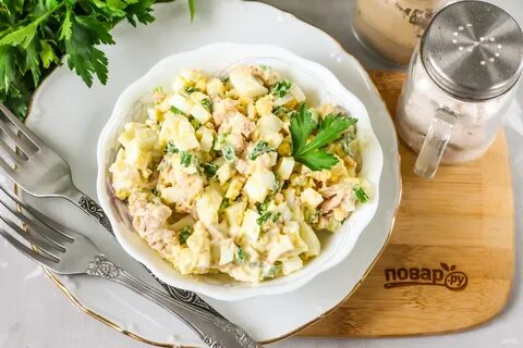 Салат с минтаем рецепт