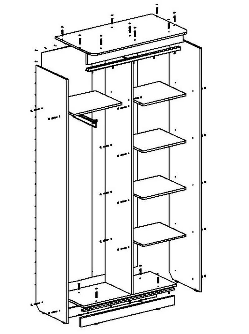 Как собрать шкаф