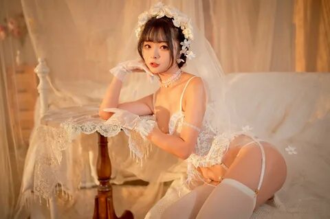 Welfare COS yuuhui Yuhui - Pure White Flower Wedding 