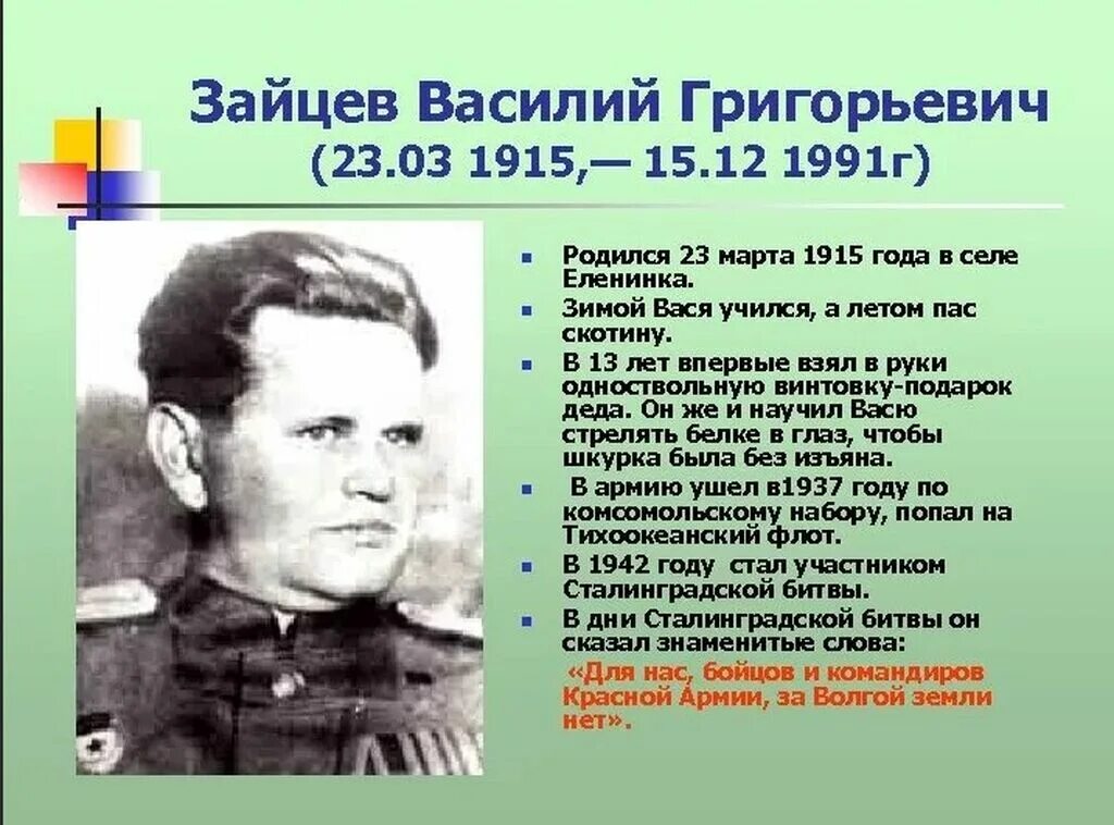 Биография василия зайцева