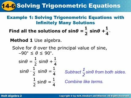 Examples solving