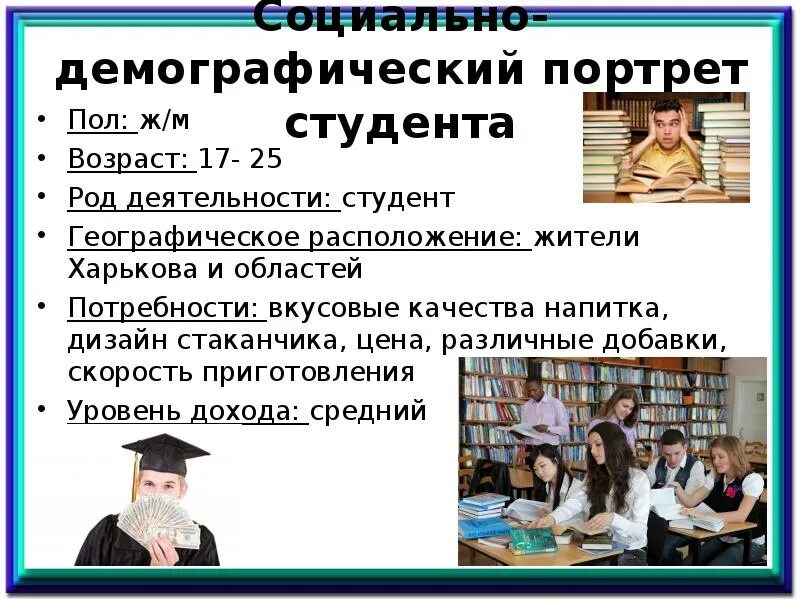 Статус студента относится к статусу. Социальный портрет студента. Социально-демографический портрет. Изучение социально демографического статуса студентов. Социально демографический ста.