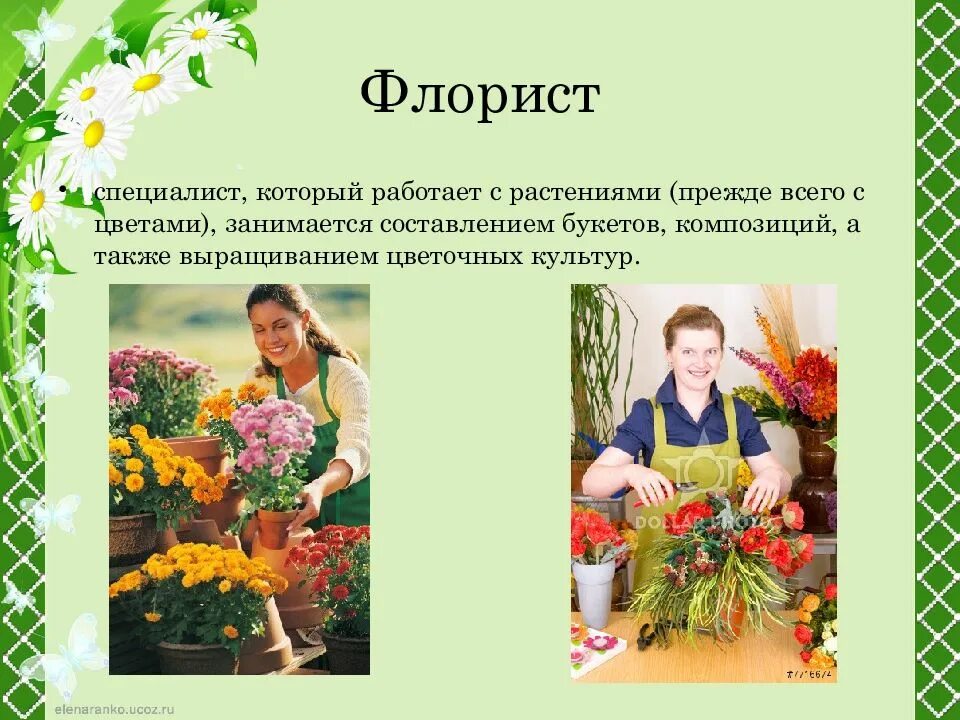 Флорист презентация. Профессия флорист. Профессия флорист презентация. Профессии связанные с цветами. Презентация на тему флористика для детей.