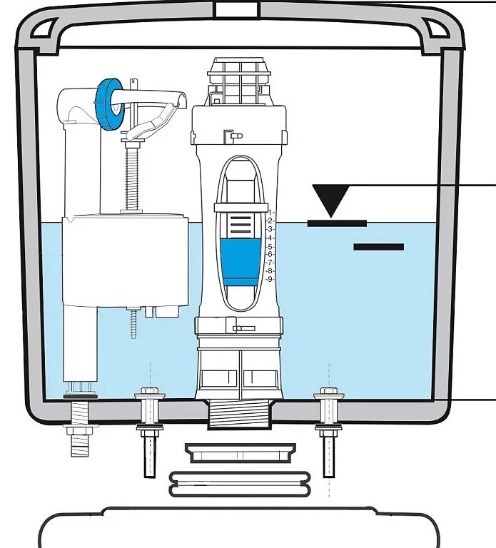 Схема устройства сливного механизма унитаза. Схема механизма сливного бачка унитаза. Roca сливной клапан схема. Схема монтажа сливной системы бачка унитаза Cersanit. Внутренности бачка унитаза как называется