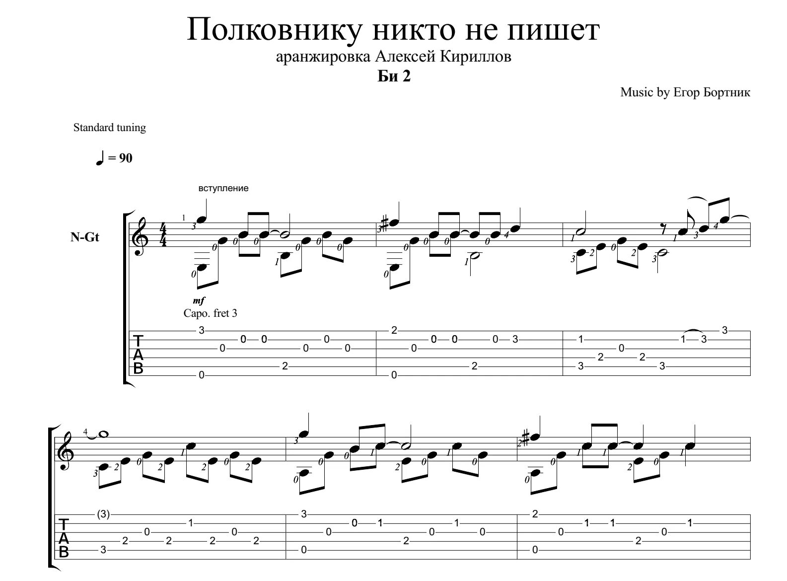 Километры и города на гитаре