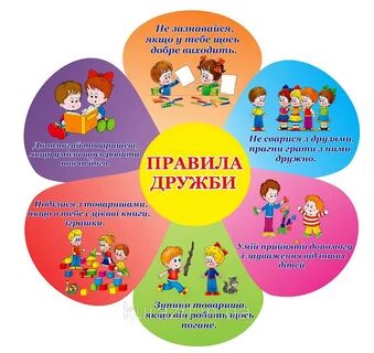 Правила дружбы для детей в детском саду