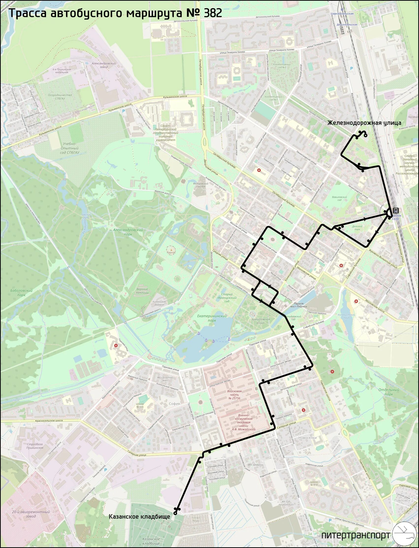 План Казанского кладбища в Пушкине. Кладбище Пушкина карта. Маршрут 382 автобуса в Пушкине. 382 Маршрут карта. Маршрут автобусов пушкин на карте