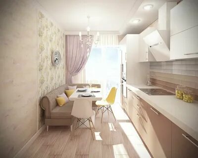 Кухня 12 м с диваном