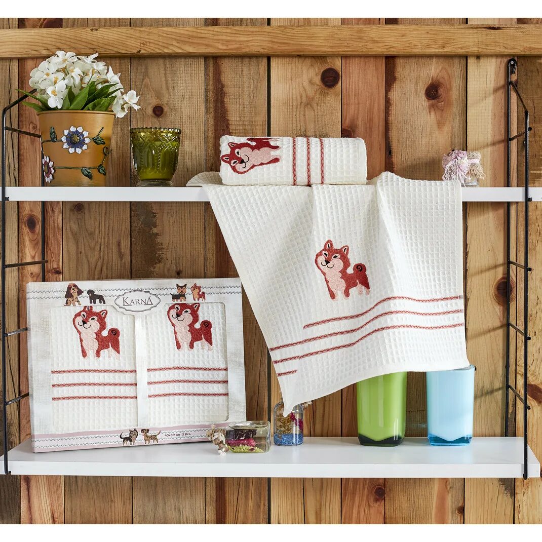 Сложенные кухонные полотенца. Вафельные полотенца Карна. Набор кухонных полотенец Karna Home 40×60. Полотенца салфетки Karna. Кухонный текстиль.