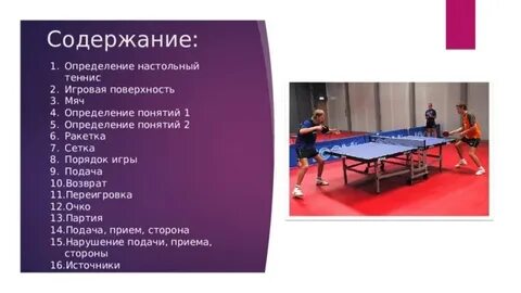Программа настольный теннис