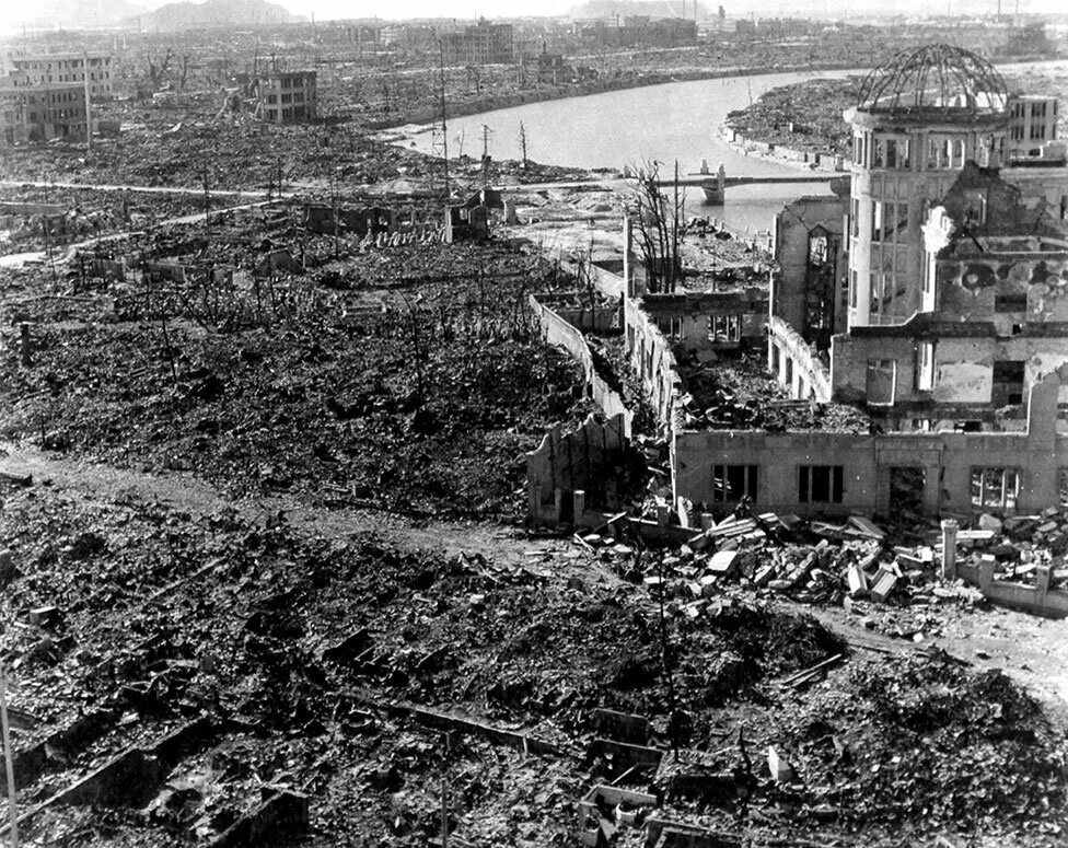 Разрушения от ядерного взрыва. Хиросима после ядерного взрыва. Город Нагасаки после взрыва.