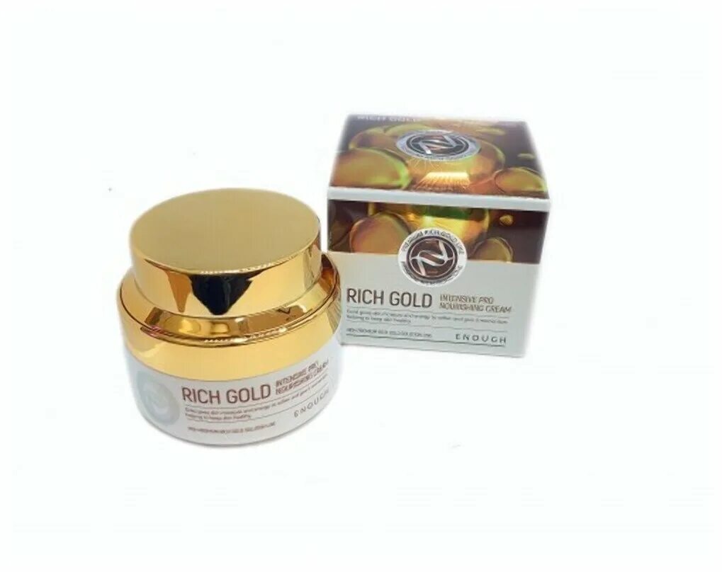 Rich gold крем. Enough Rich Gold Intensive Pro Nourishing Cream 50 ml. Питательный крем с золотом enough Rich Gold Intensive Pro Nourishing Cream. Rich Gold корейский крем. Рич Голд крем для лица Корея.