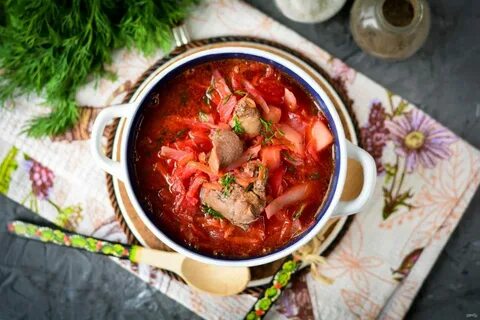 Борщ рецепт классический с мясом свинины