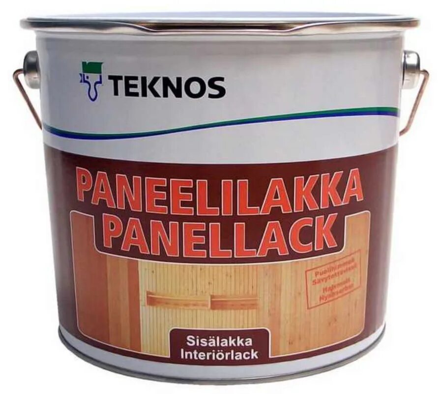 Лак Teknos Paneelilakka 9 л. Лак Teknos Paneelilakka 0,9 л. Лак для панелей Paneelilakka 0,9л. Лак Текнос акриловый. Лучший лак для дерева для наружных работ