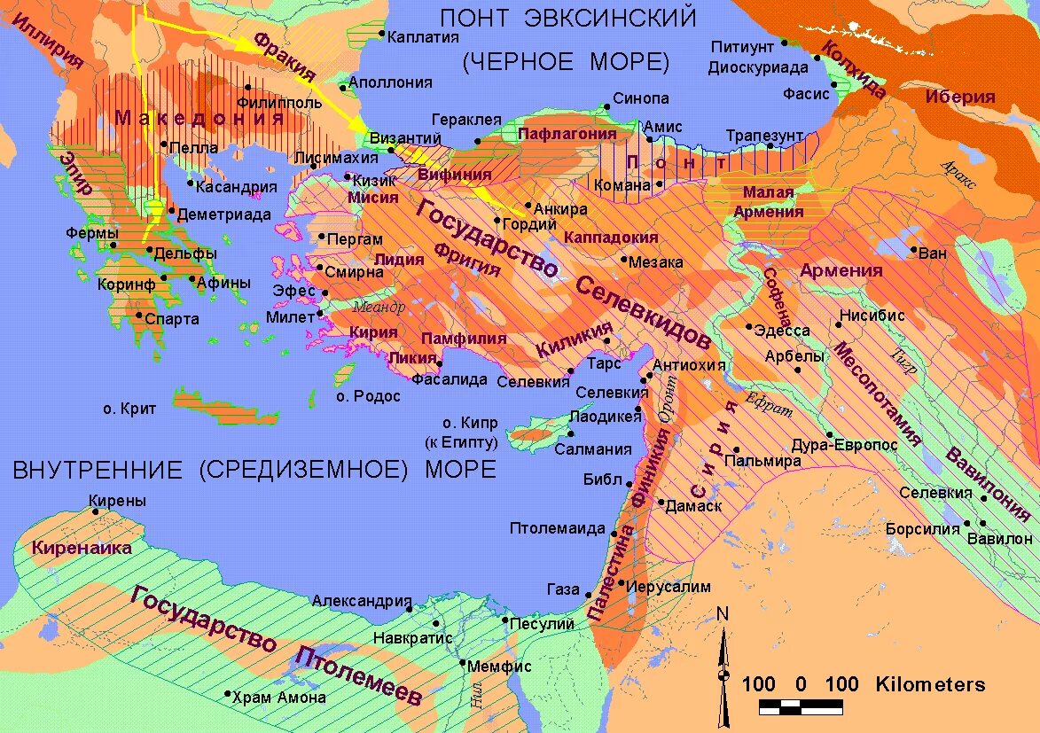 Греческие государства на востоке