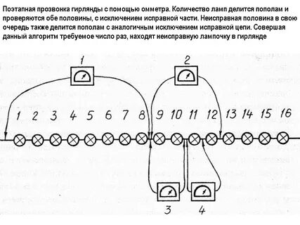 Напряжение ламп в гирлянде