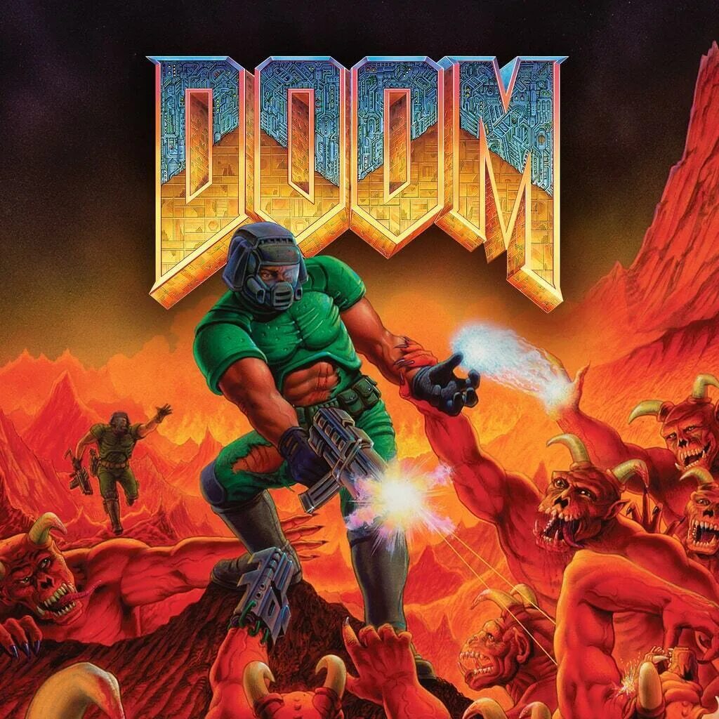 Doom игра отзывы. Дум игра 1993. Doom 1993 ps4. Doom 1993 poster.