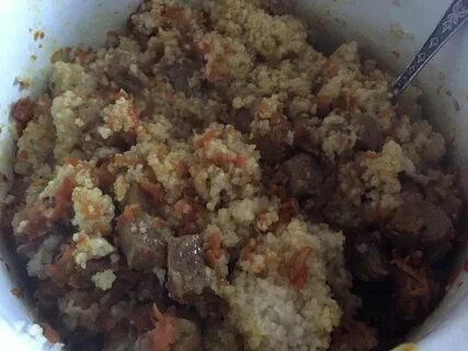 Каша с мясом в духовке на зиму