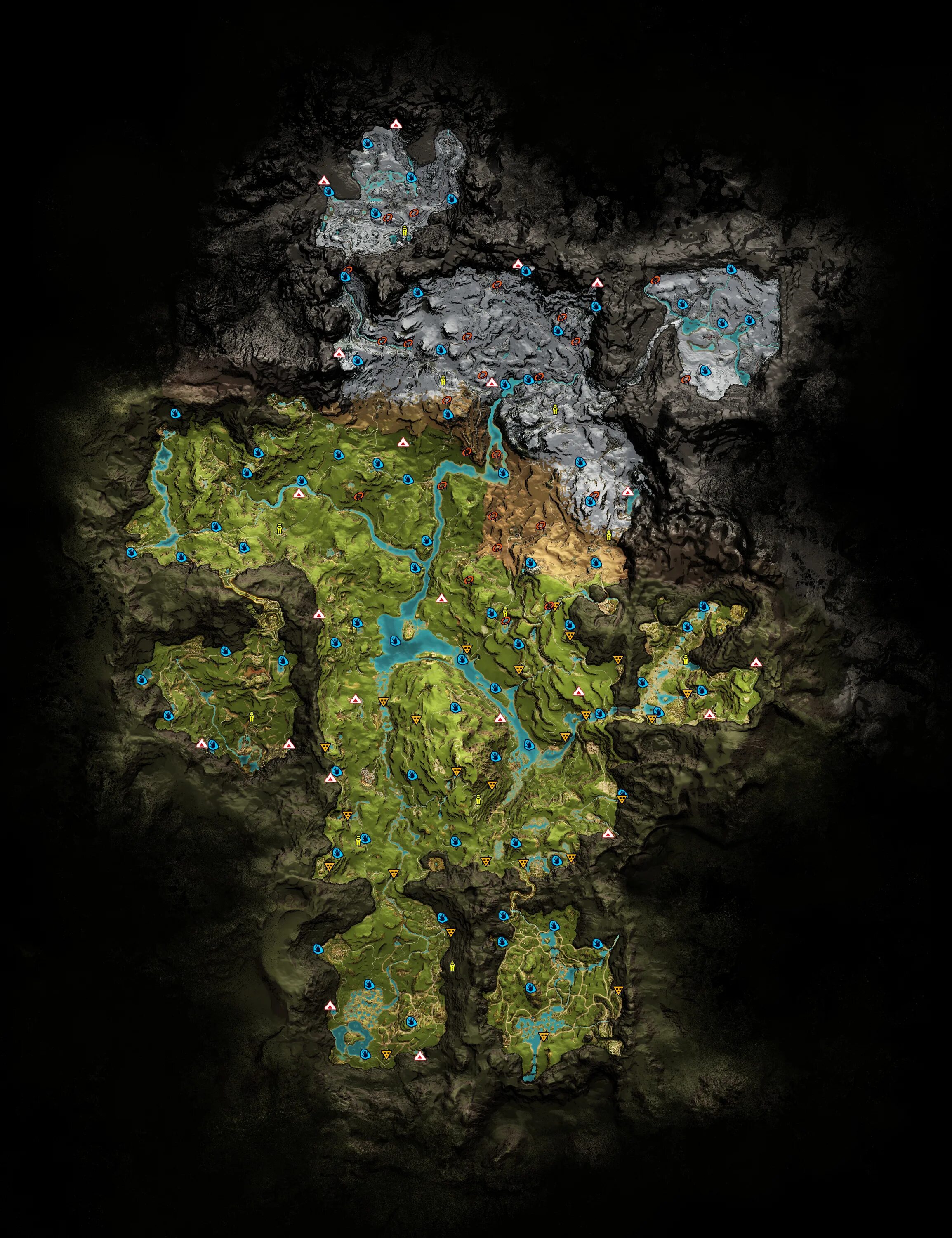 Cry map. Вся карта far cry primal. карта far cry primal карта. карта far cry 4 и primal. far cry 4 и far cry primal карта.