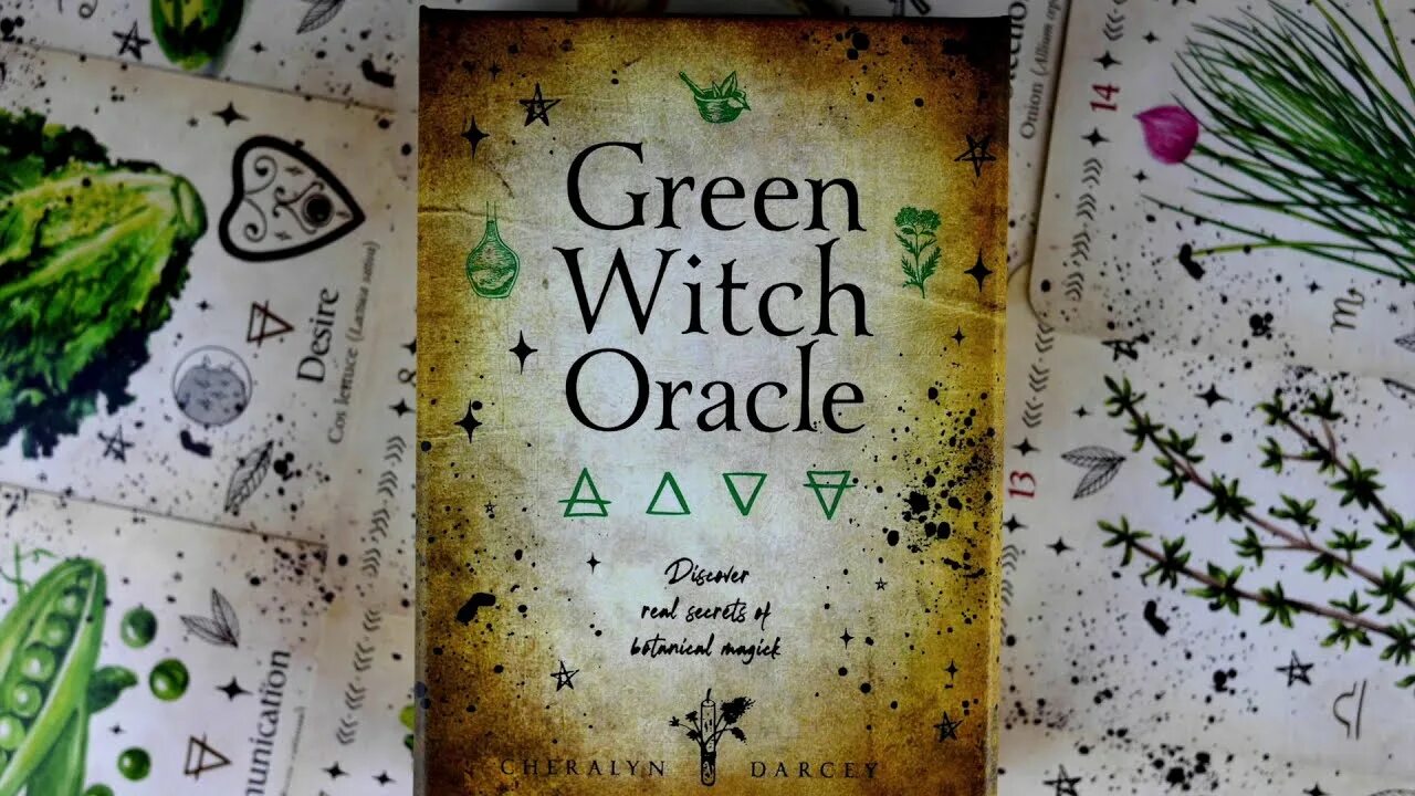 Witch oracle. Green witch oracle. green witch oracle cards. green witch oracle by cheralyn darcey.