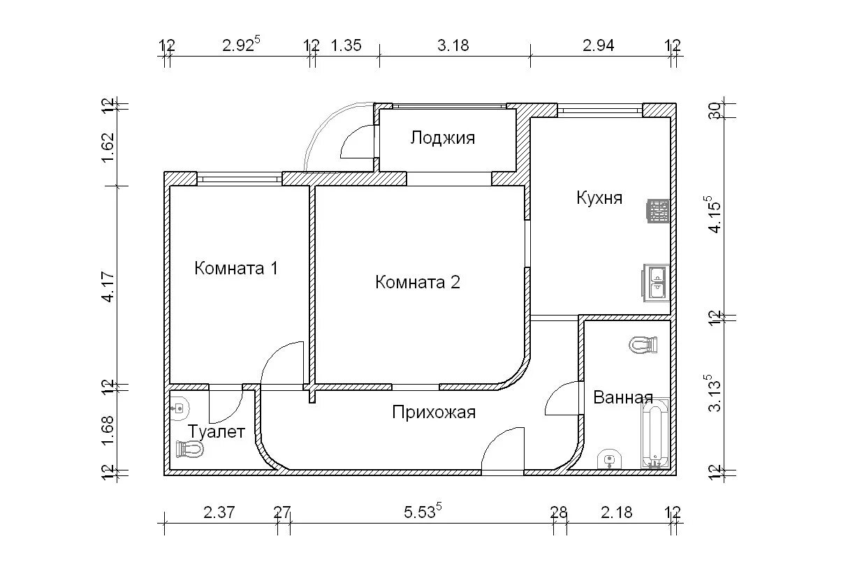 План квартиры комнаты. П111м планировка однокомнатной. П111м планировка двушки. П111м чертеж 3х секционного. План квартиры с размерами чертеж.