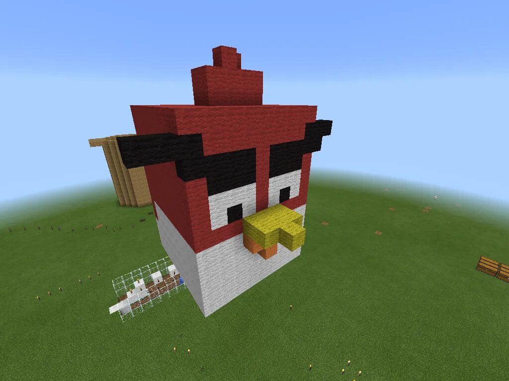 Minecraft birds. Майнкрафт Angry Birds Minecraft Mob. Angry Birds Minecraft постройка. Майнкрафт small Bird build. Magician Red's Minecraft постройка.