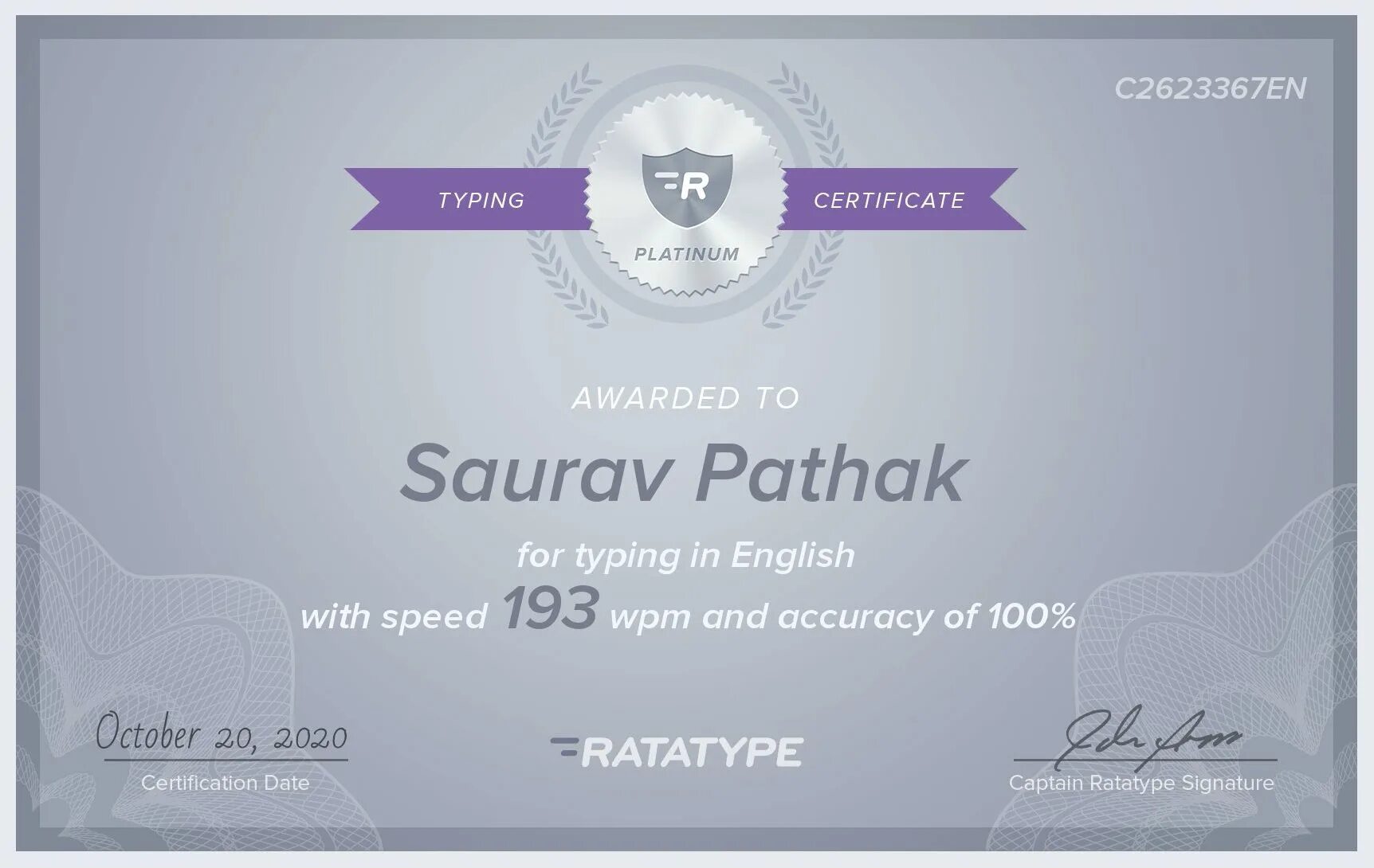 Ratatype сертификат. Платиновый сертификат Ratatype. Печать на сертификат. Печать сертификации. Ratatype ru