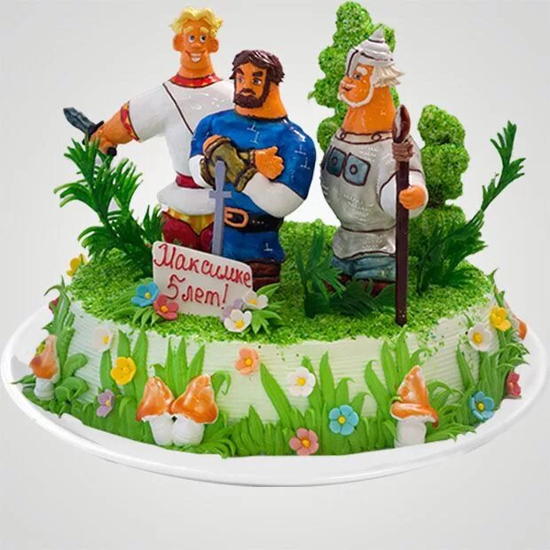 Торт с богатырями. Торт с богатырями для мальчика. Торт 3 богатыря. Торт богатыри детский. Торт богатыри детский.