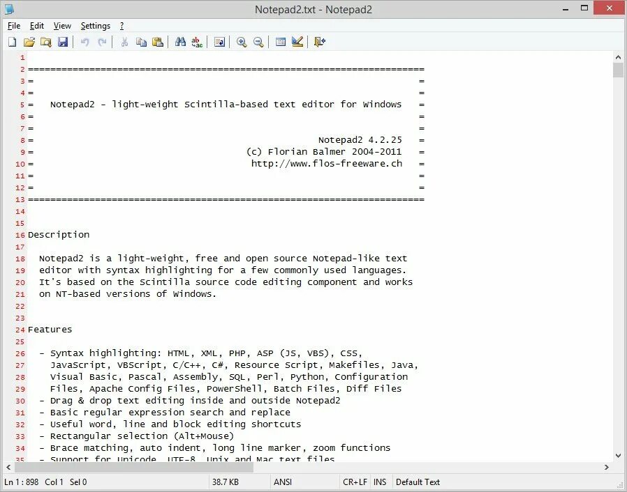 Notepad2. Notepad программа. Notepad2 4.2.25. Текстовыми процессорами являются Notepad.