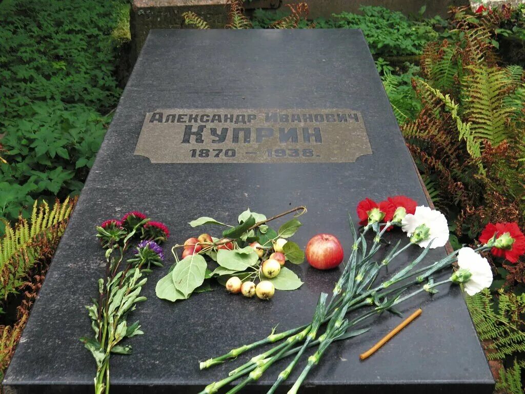 Где похоронены писатели. Могила Куприна.