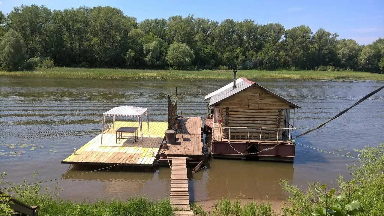 Русская баня на воде