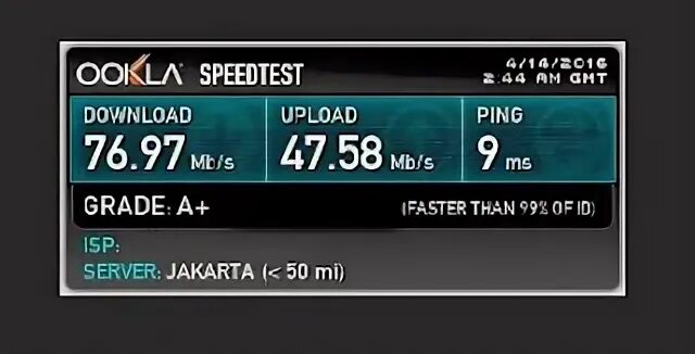 Speedtest cli