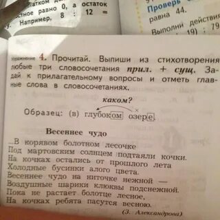 Выпишите из текста словосочетания прил