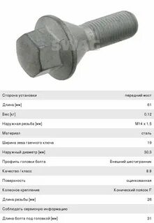 Рено трафик болты